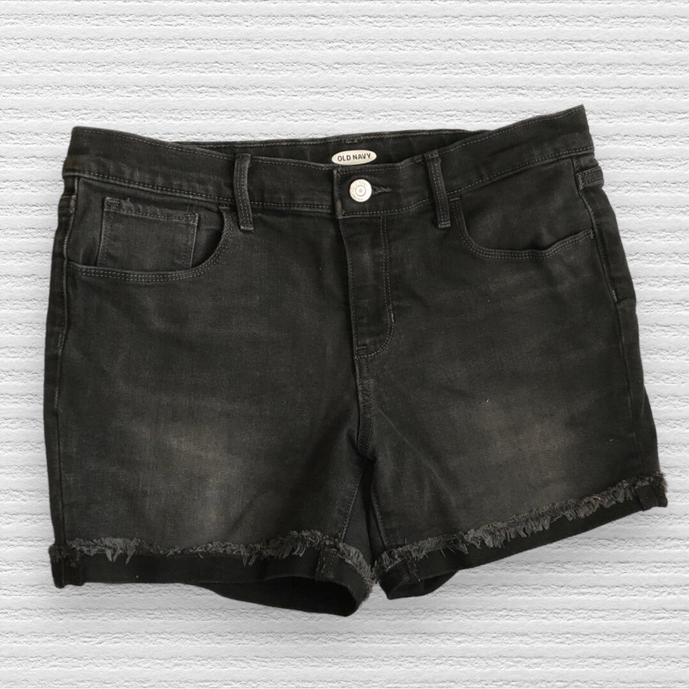 Old Navy Black Cuffed Shorts